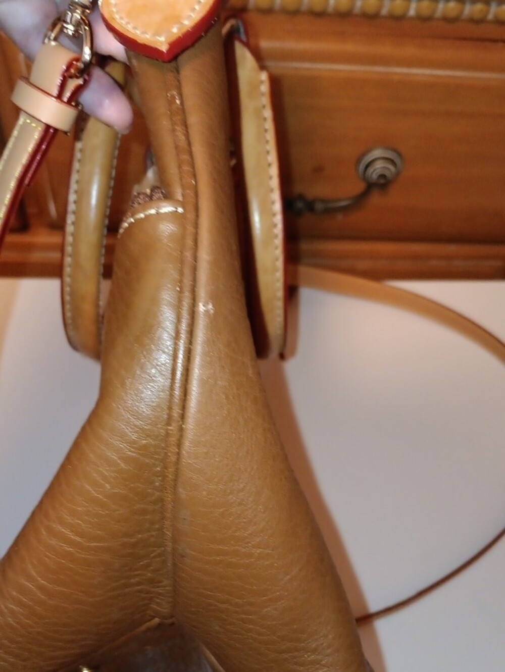 Dooney & Bourke Brown Leather Satchel  In Fair Condition. Please Check Photos. - Picture 6 of 16